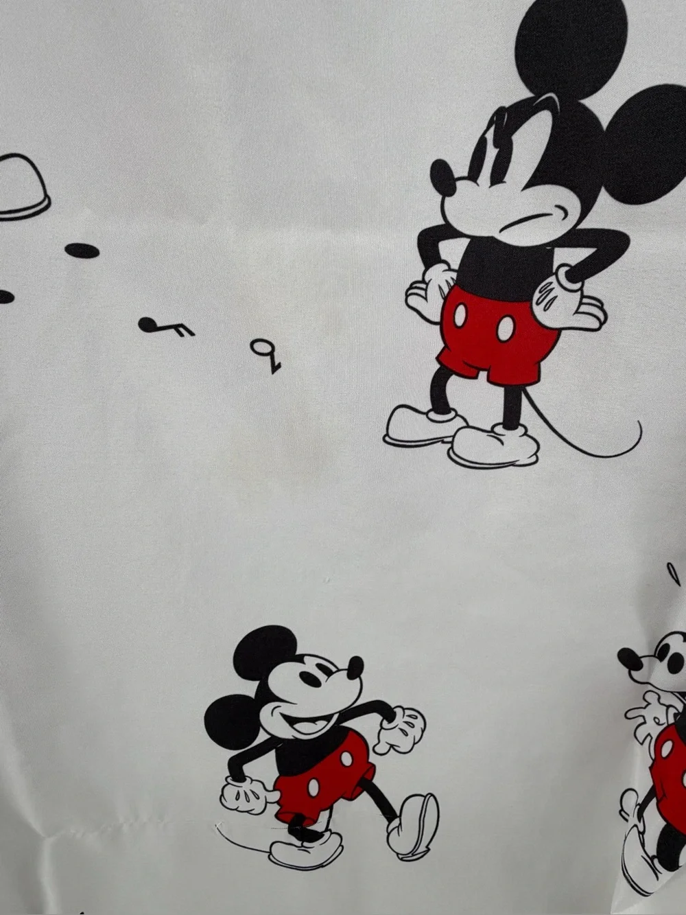 Disney Mickey Mouse Full Sheet Set Jay Franco Microfiber Bedding White Red Flaw